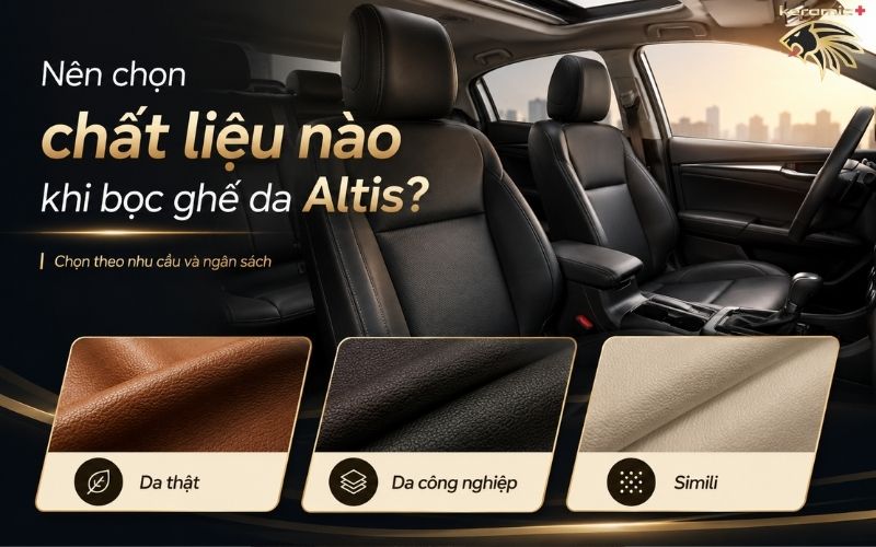 Bọc ghế da Altis