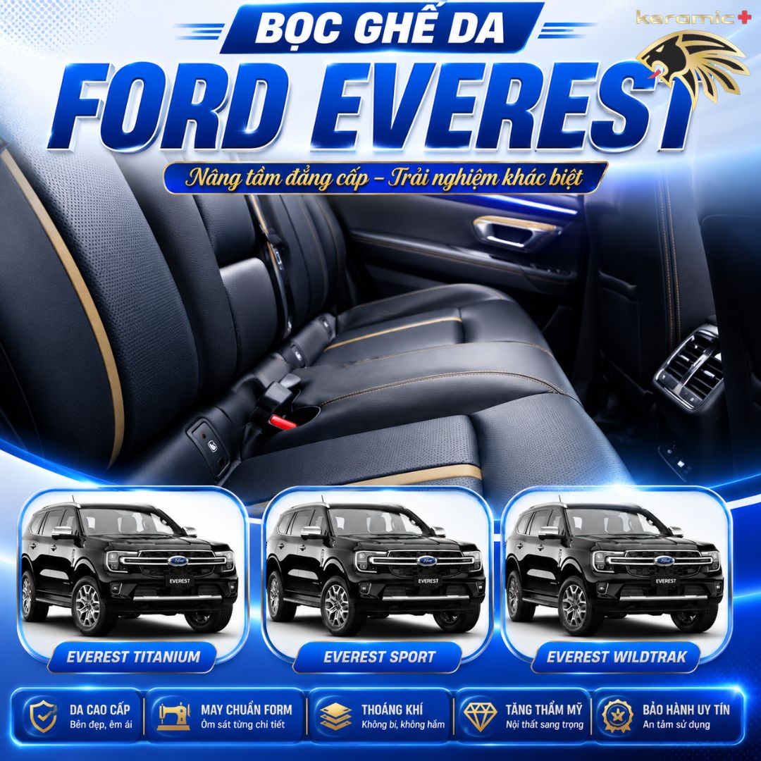 Bọc ghế da Ford Everest