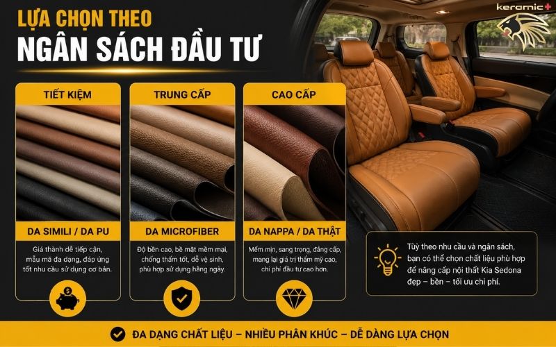 Bọc ghế da Kia Sedona Bọc ghế da Kia Sedona