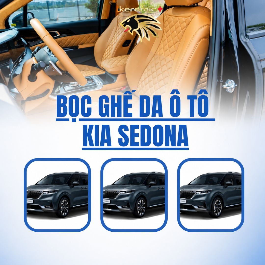 Bọc ghế da Kia Sedona