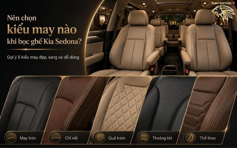 Bọc ghế da Kia Sedona Bọc ghế da Kia Sedona