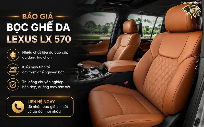 Bọc ghế da Lexus LX 570