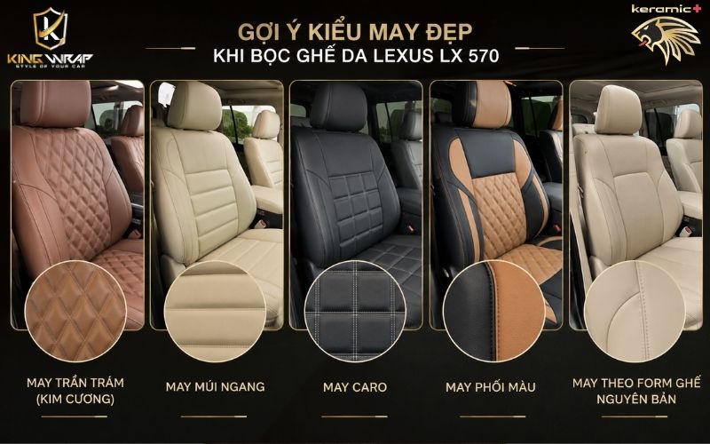 Bọc ghế da Lexus LX 570