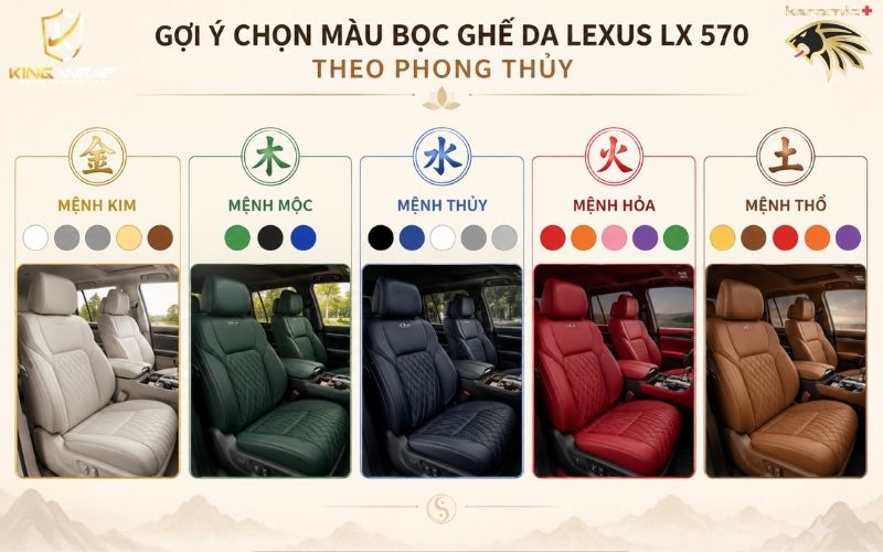 Bọc ghế da Lexus LX 570