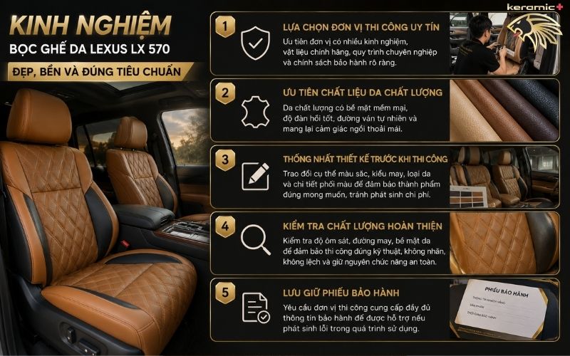 Bọc ghế da Lexus LX 570