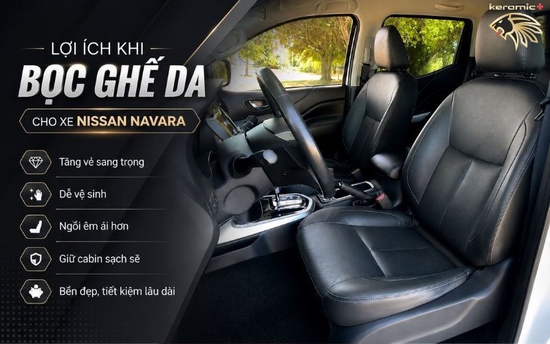 Bọc ghế da Nissan Navara Bọc ghế da Nissan Navara