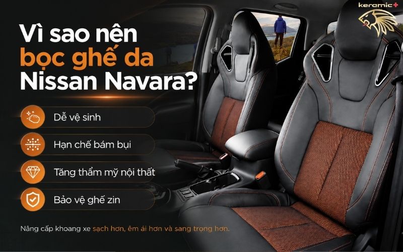 Bọc ghế da Nissan Navara Bọc ghế da Nissan Navara