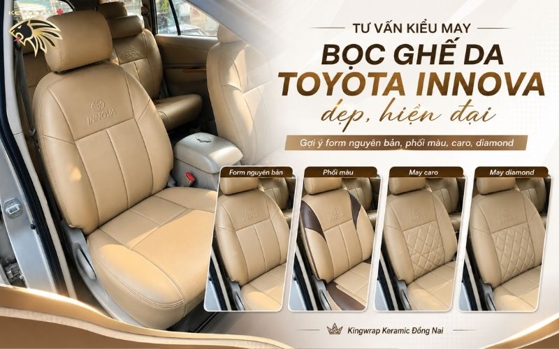 Bọc ghế da ô tô Innova