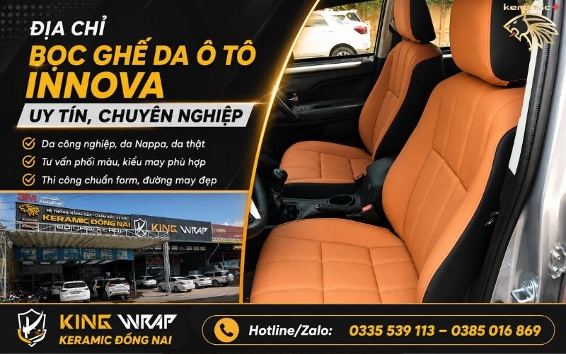 Bọc ghế da ô tô Innova