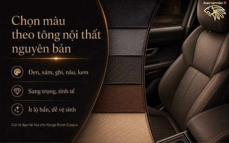Bọc ghế da Range Rover Evoque