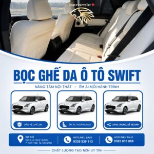 Bọc ghế da Suzuki Swift