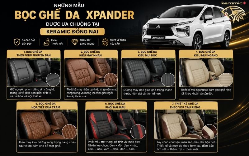 Bọc ghế da Xpander