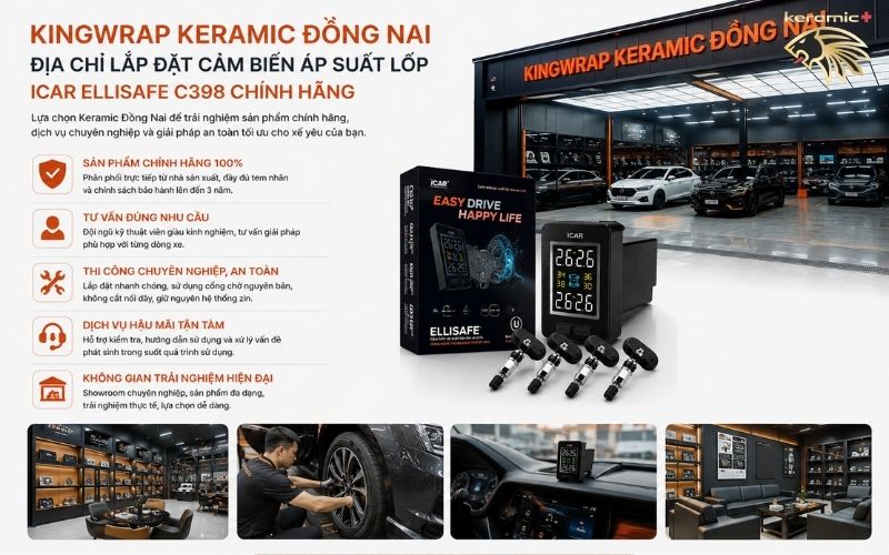 Cảm biến áp suất lốp ICAR Ellisafe C398