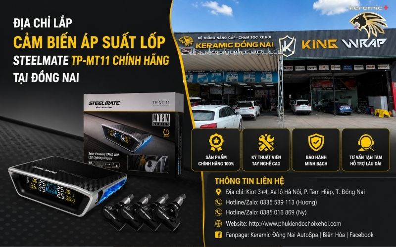 Cảm biến áp suất lốp Steelmate TP-MT11