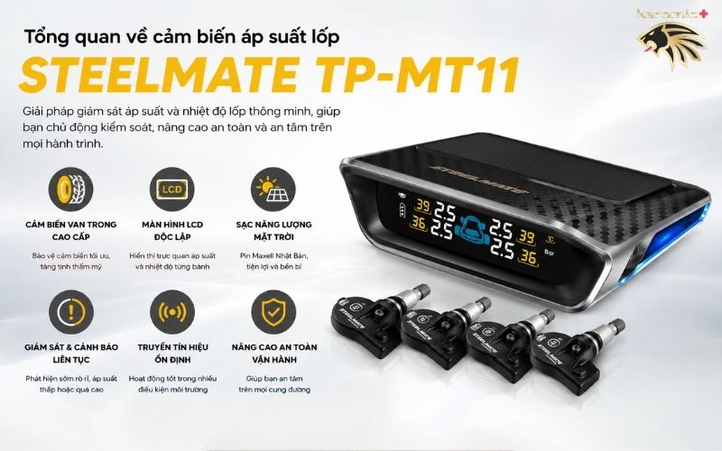 Cảm biến áp suất lốp Steelmate TP-MT11