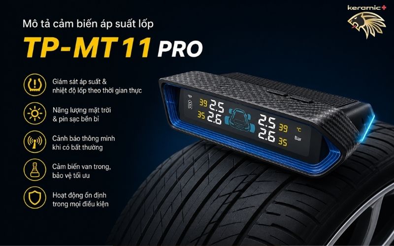 Cảm biến áp suất lốp Steelmate TP-MT11 Pro Cảm biến áp suất lốp Steelmate TP-MT11 Pro