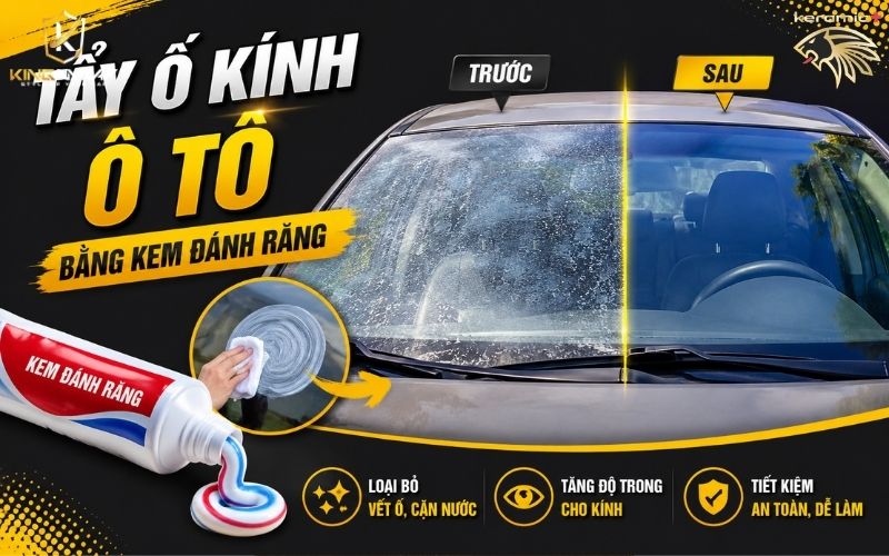 Tẩy ố kính Ô Tô