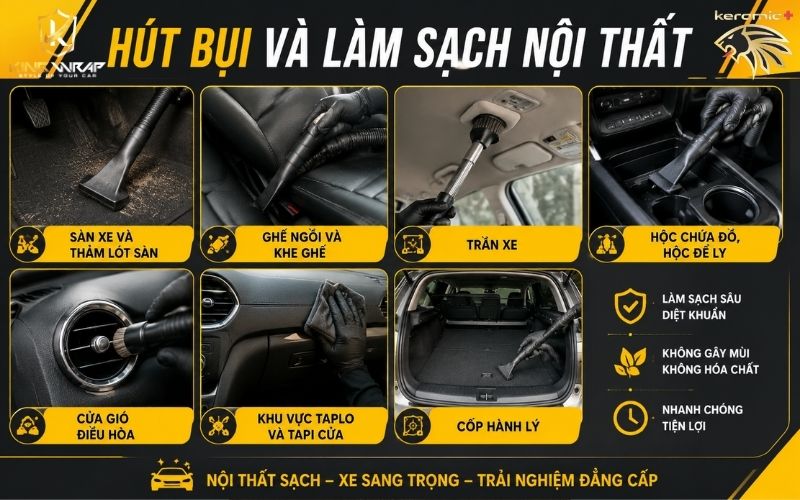 Vệ sinh nội thất Ô Tô