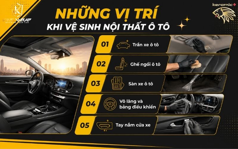 Vệ sinh nội thất Ô Tô