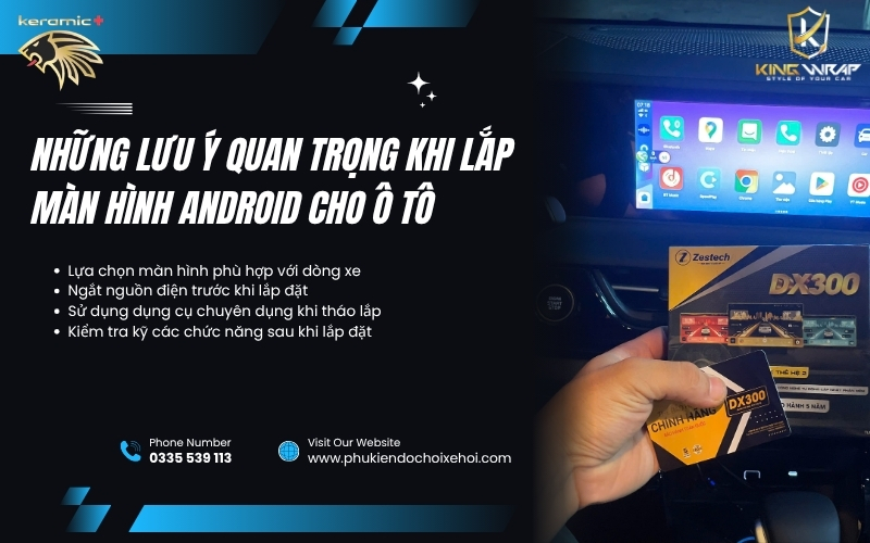 Lắp màn hình Android cho ô tô