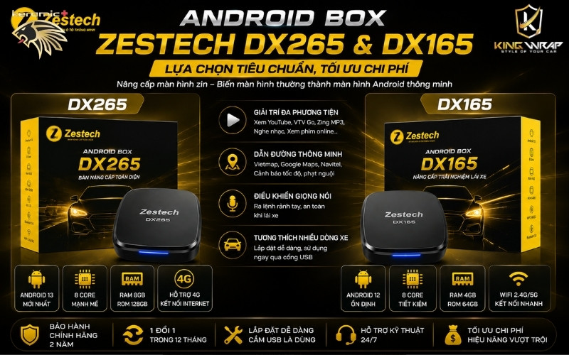 Android Box Ô Tô tốt nhất