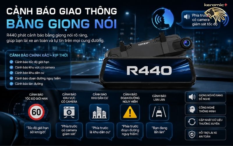 Camera Hành Trình Vietmap R440 Ghi Hình 4K Camera Hành Trình Vietmap R440 Ghi Hình 4K