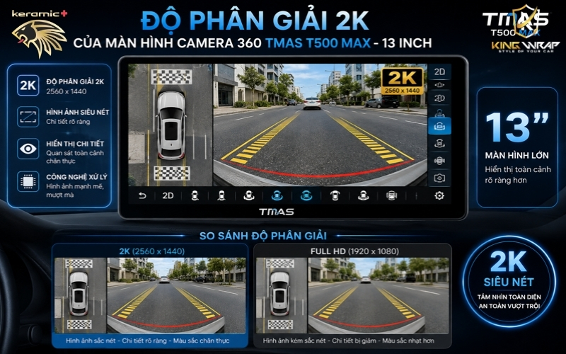 Màn hình camera 360 TMAS T500 MAX Màn hình camera 360 TMAS T500 MAX