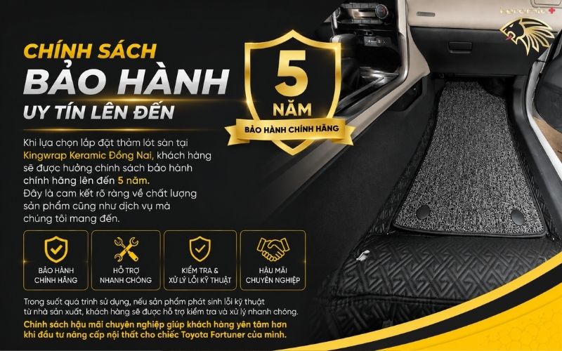 Thảm lót sàn ô tô 360 độ cho xe Toyota Fortuner