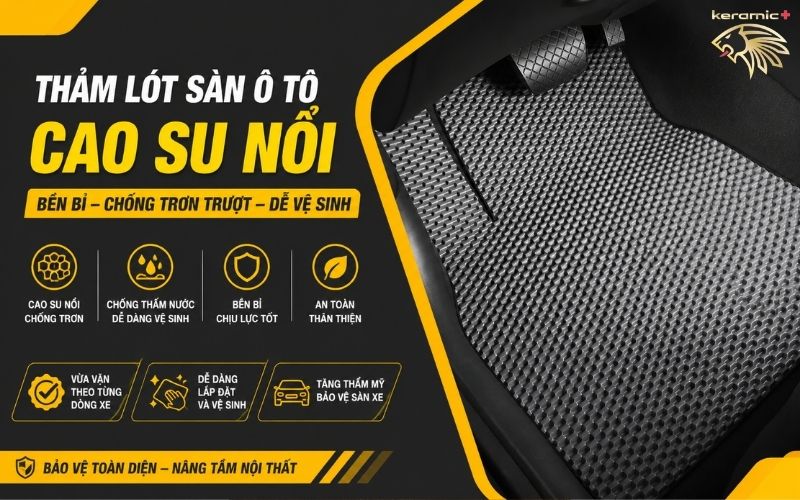 Thảm lót sàn ô tô bằng cao su