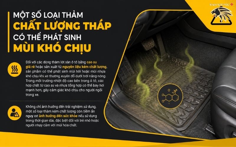 Thảm lót sàn ô tô bằng cao su
