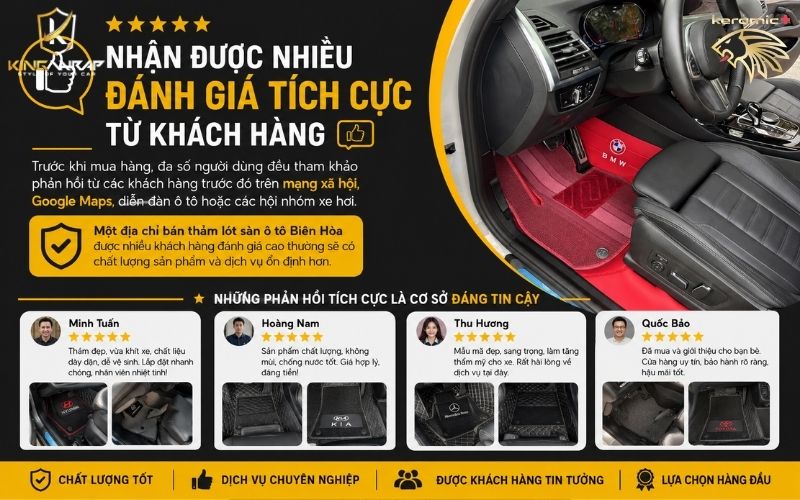thảm lót sàn ô tô Biên Hòa