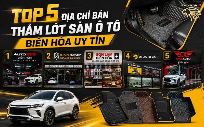 thảm lót sàn ô tô Biên Hòa