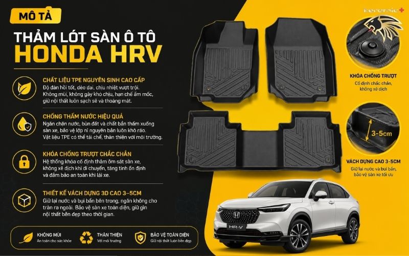 Thảm lót sàn ô tô Honda HRV