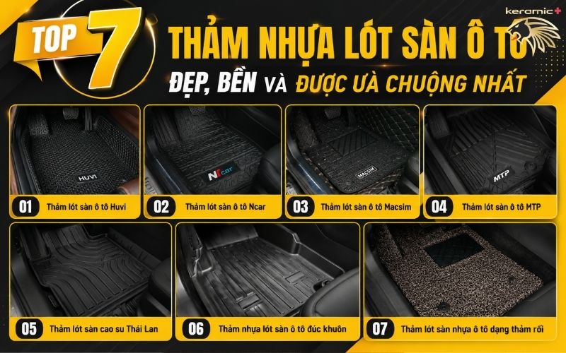 thảm nhựa lót sàn ô tô
