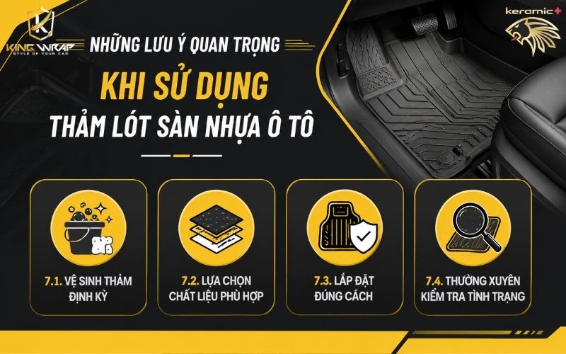 thảm nhựa lót sàn ô tô