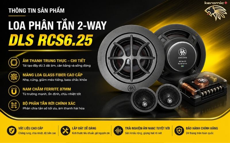 Loa phân tần 2-way DLS RCS6.25 Loa phân tần 2-way DLS RCS6.25