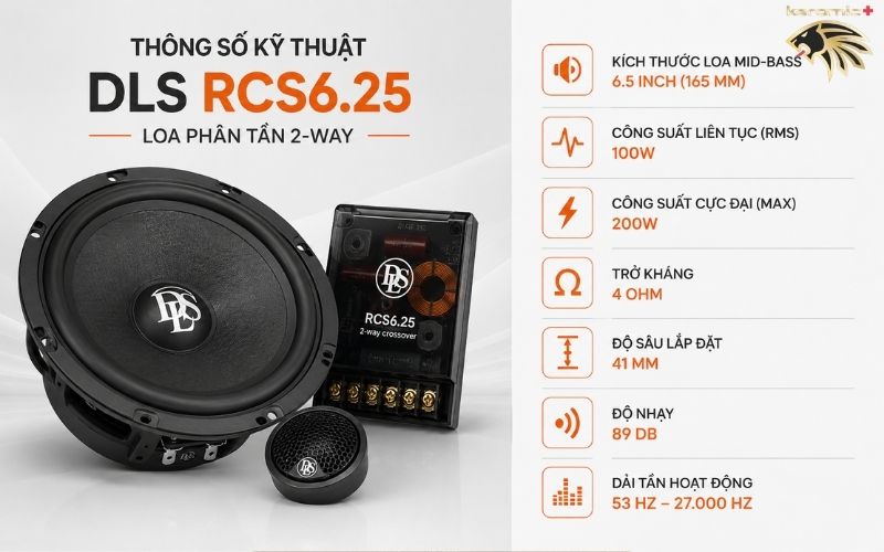 Loa phân tần 2-way DLS RCS6.25 Loa phân tần 2-way DLS RCS6.25