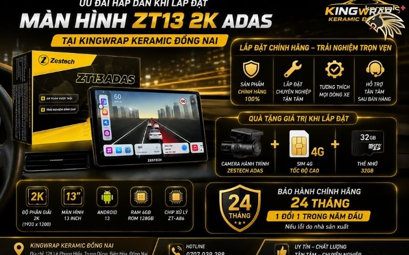 Màn hình ZT13 2K ADAS