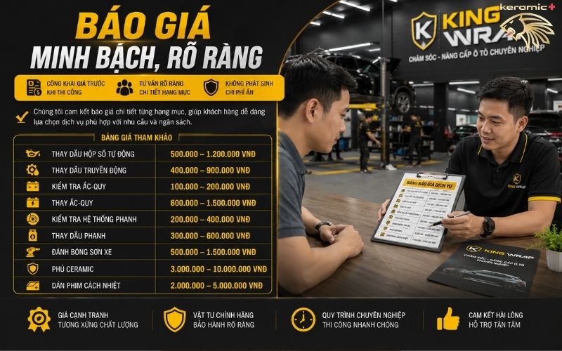 trung tâm chăm sóc xe hơi chuyên nghiệp