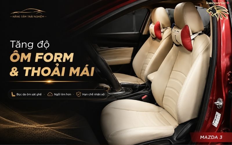 Bọc ghế da Mazda 3 Bọc ghế da Mazda 3