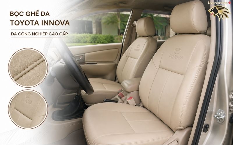 Bọc ghế da ô tô Innova