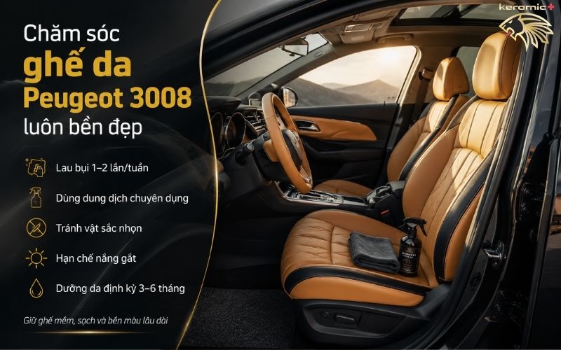 Bọc ghế da Peugeot 3008 Bọc ghế da Peugeot 3008