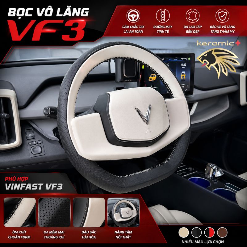 Bọc vô lăng VF3
