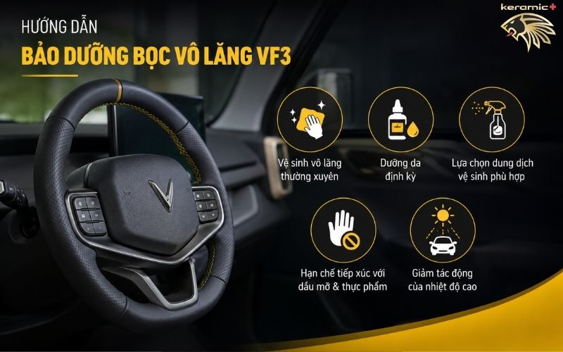 Bọc vô lăng VF3 Bọc vô lăng VF3
