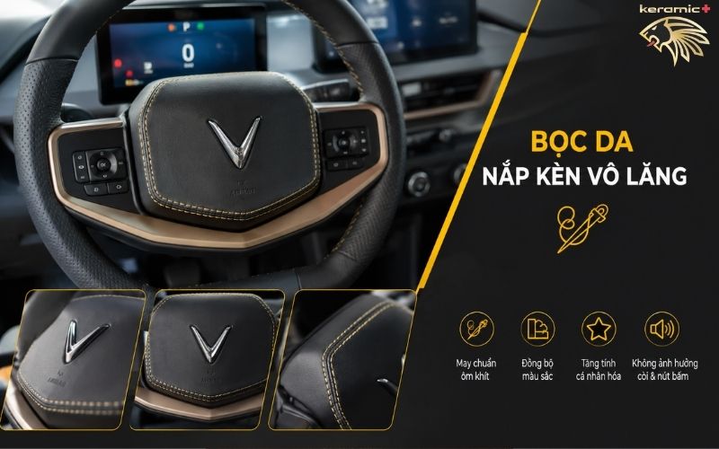 Bọc vô lăng VF3 Bọc vô lăng VF3