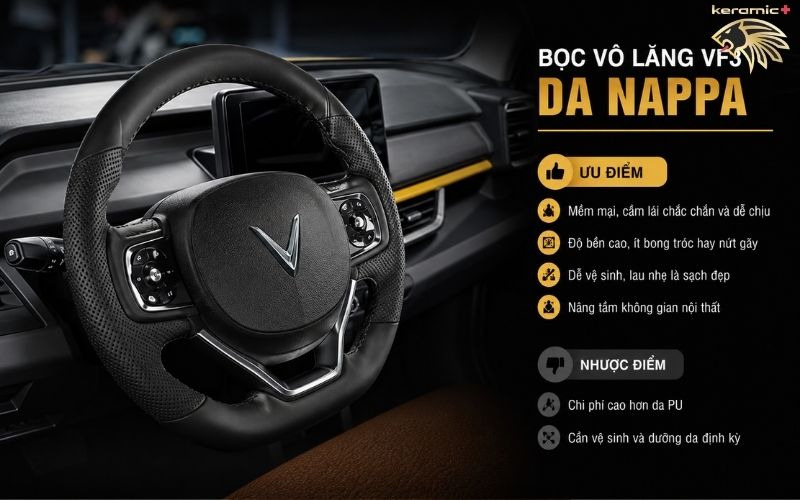 Bọc vô lăng VF3 Bọc vô lăng VF3