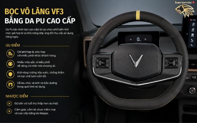 Bọc vô lăng VF3 Bọc vô lăng VF3