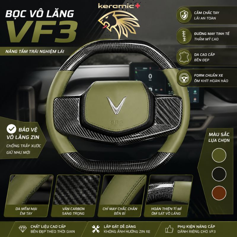 Bọc vô lăng VF3