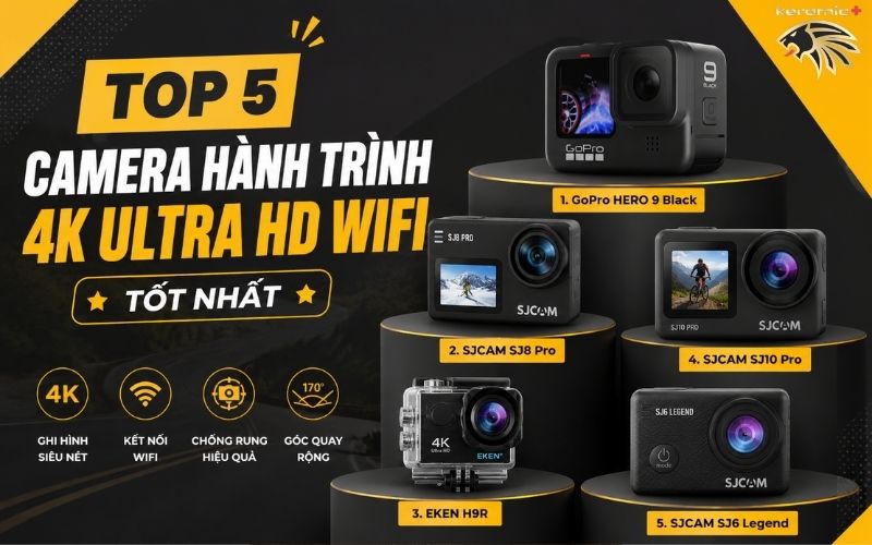 camera hành trình 4k Ultra HD wifi