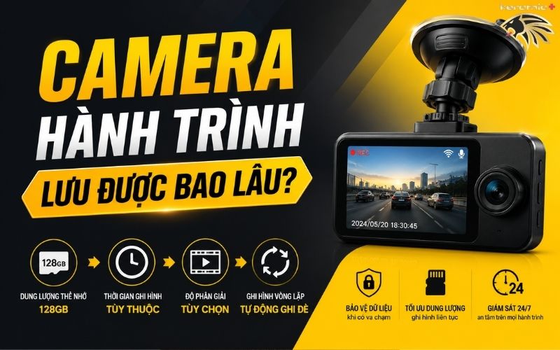Camera hành trình lưu được bao lâu